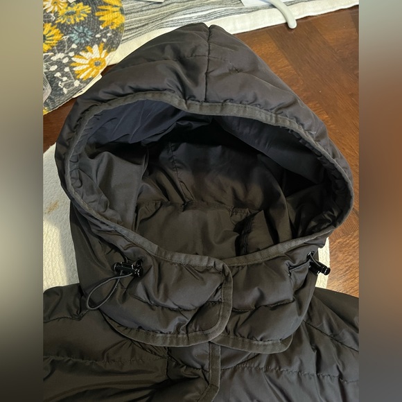 J. Crew Long Wintress Puffer Jacket Waist Tie Medium Petite - Picture 11 of 13